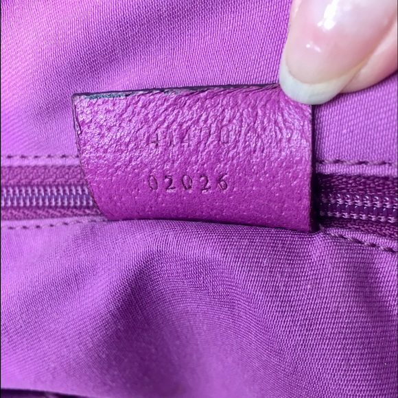Authentic Gucci brown tote with pink leather - Picture 11 of 16